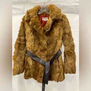 Super soft, beautiful 100% authentic rabbit fur coat